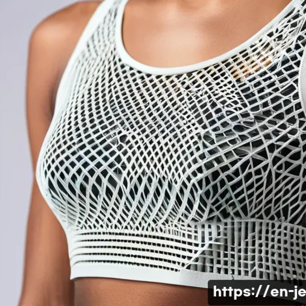 3D 프린팅 의상 유지 관리 방법 - A close-up shot of a flexible 3D printed garment made from TPU filament, showcasing its rubbery elas...